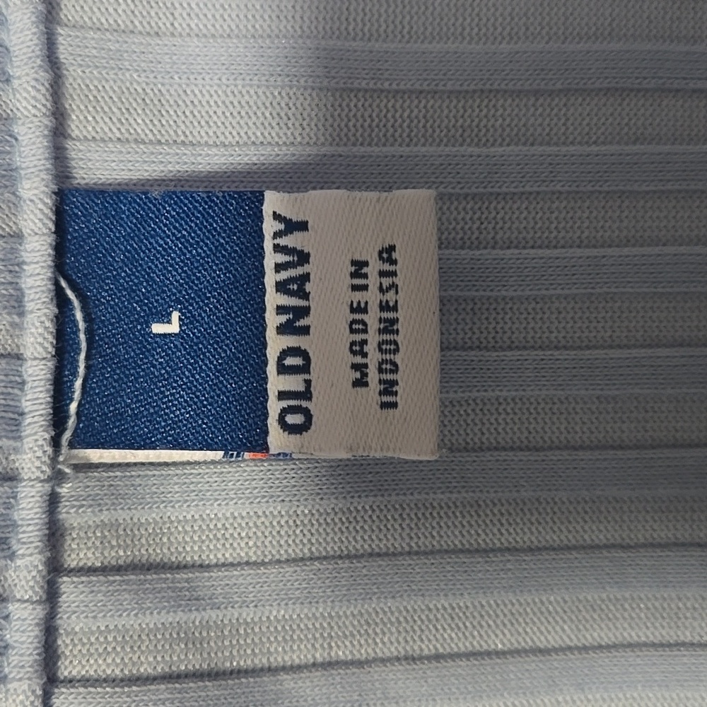 Old Navy Ribbed Button-Down Polo Women's Size Large # - Picture 2 of 4